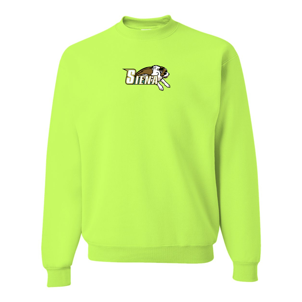 Men's Siena Saints Logo  JERZEES NuBlend Crewneck Sweatshirt