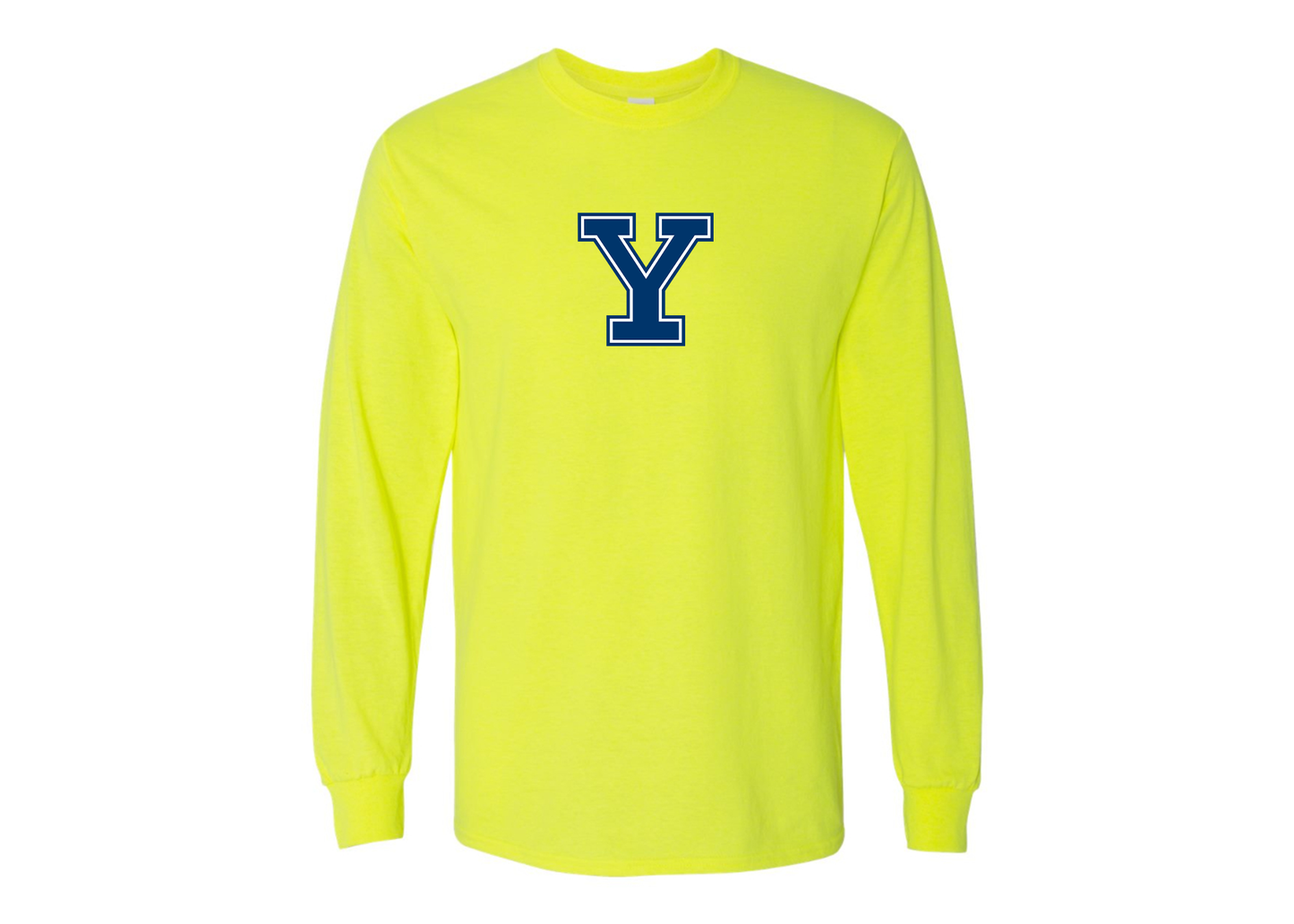 Men's Yale Bulldogs Gildan Heavy Cotton Long Sleeve T-Shirt