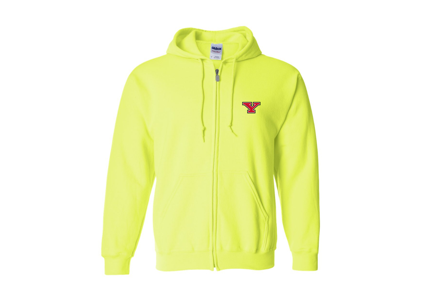 Men's Youngstown State Penguins Gildan  Heavy Blend Full Zip Hooded Sweatshirt