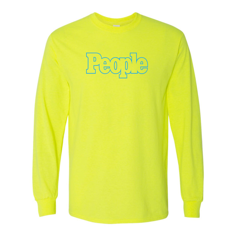 Men's People Magazine Logo Gildan Heavy Cotton Long Sleeve T-Shirt