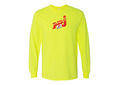 Men's NRJ 12 Logo Gildan Heavy Cotton Long Sleeve T-Shirt