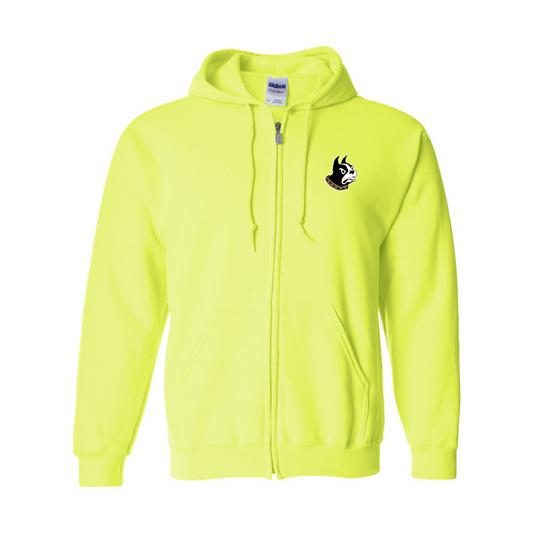 Men's Wofford Terriers JERZEES NuBlend Full-Zip Hooded Sweatshirt