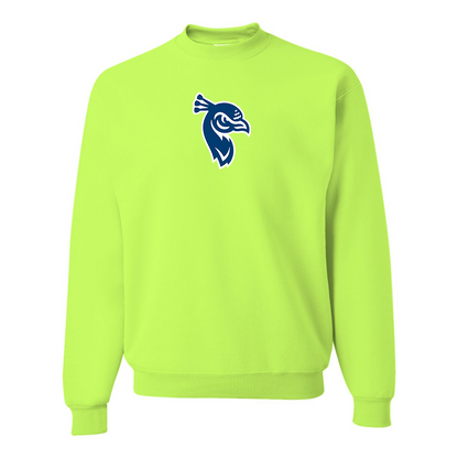 Men's Saint Peters Peacocks Logo JERZEES NuBlend Crewneck Sweatshirt