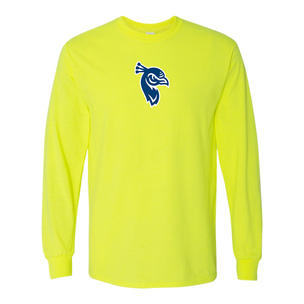 Men's Saint Peters Peacocks Logo Gildan Heavy Cotton Long Sleeve T-Shirt