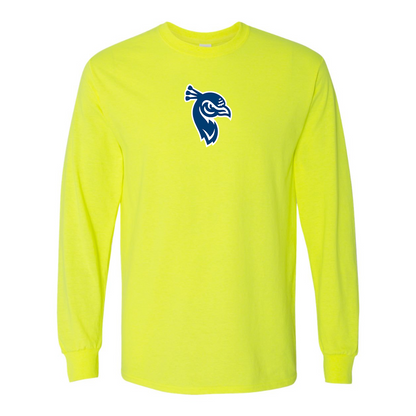 Men's Saint Peters Peacocks Logo Gildan Heavy Cotton Long Sleeve T-Shirt