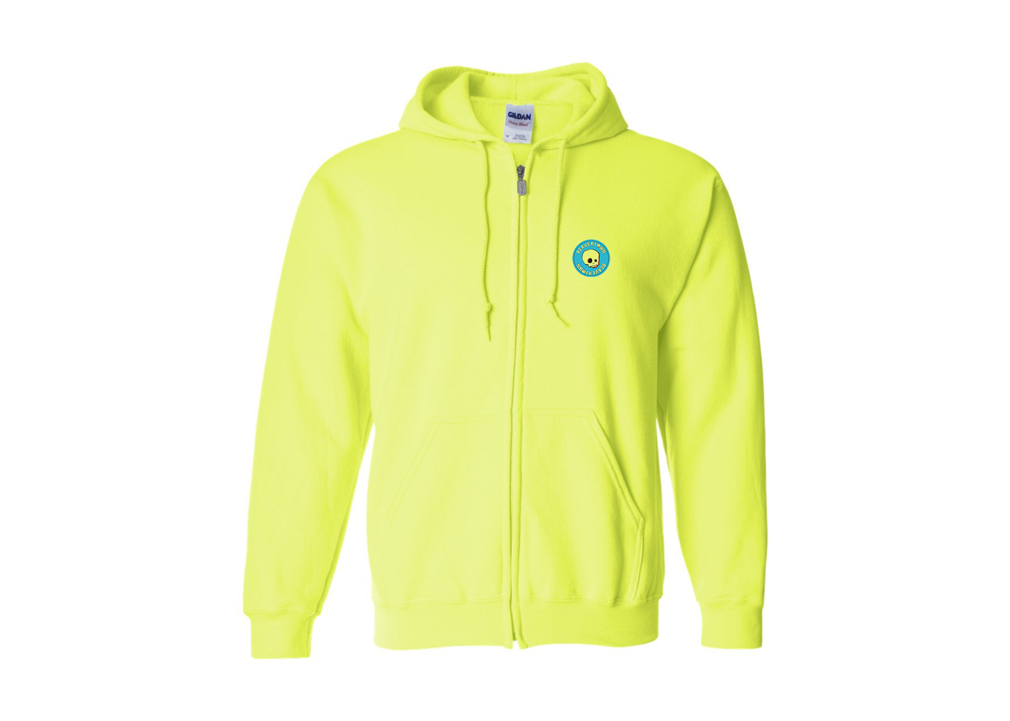 Men's Beavertown Brewery Gildan  Heavy Blend Full Zip Hooded Sweatshirt