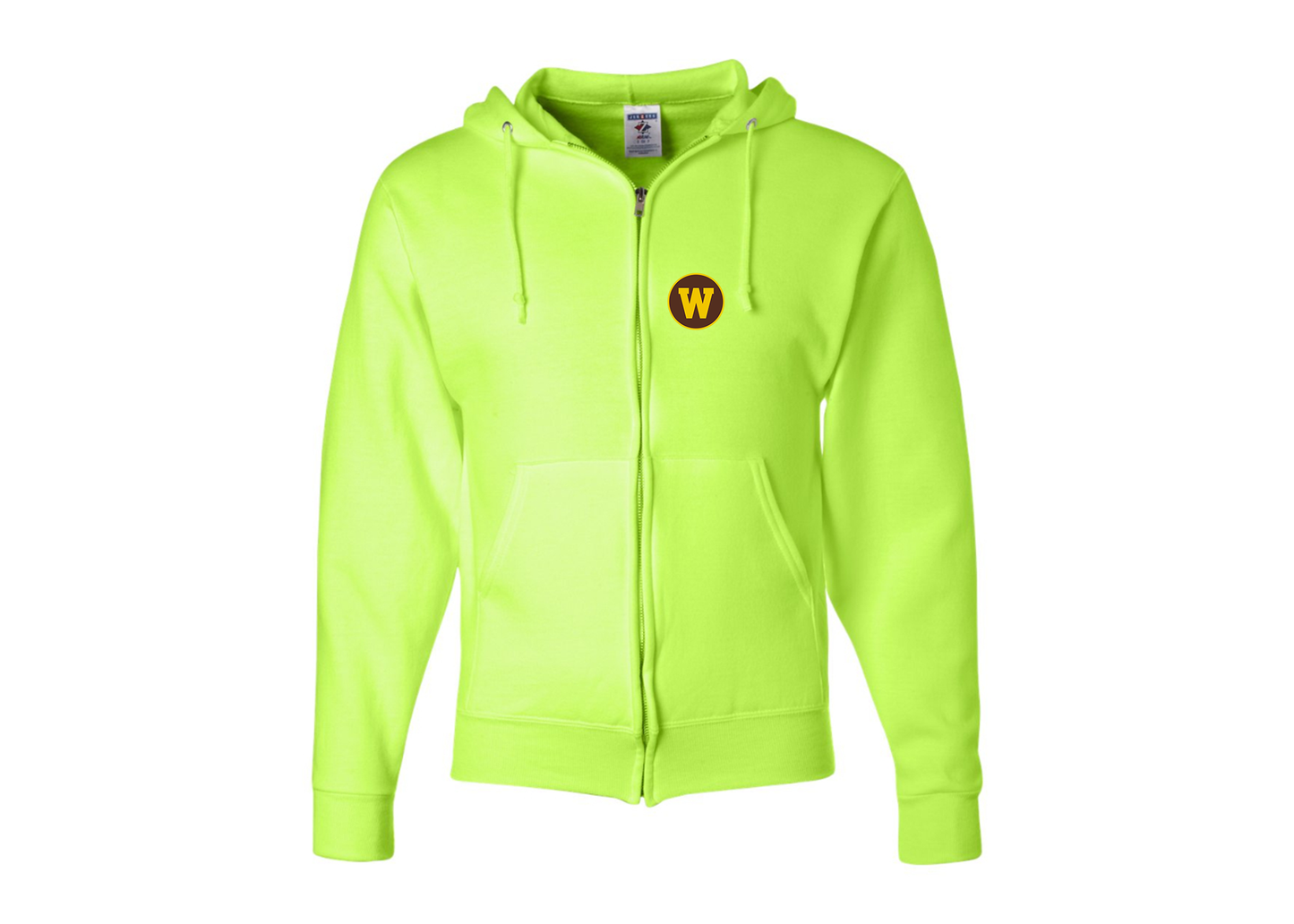 Men's Western Michigan Broncos JERZEES NuBlend Full-Zip Hooded Sweatshirt