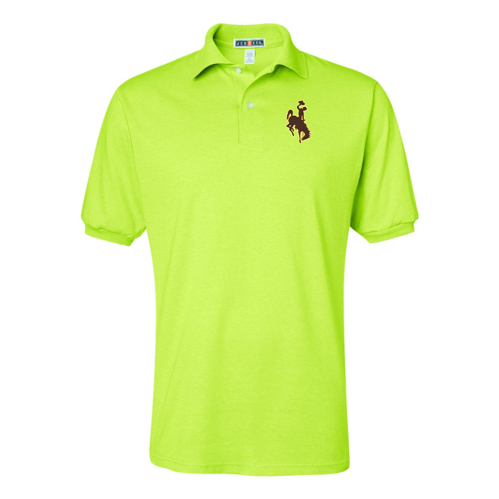 Men's Wyoming Cowboys JERZEES  SpotShield polo