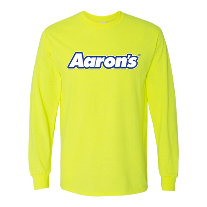 Men's Aaron_s Logo Gildan Heavy Cotton Long Sleeve T-Shirt