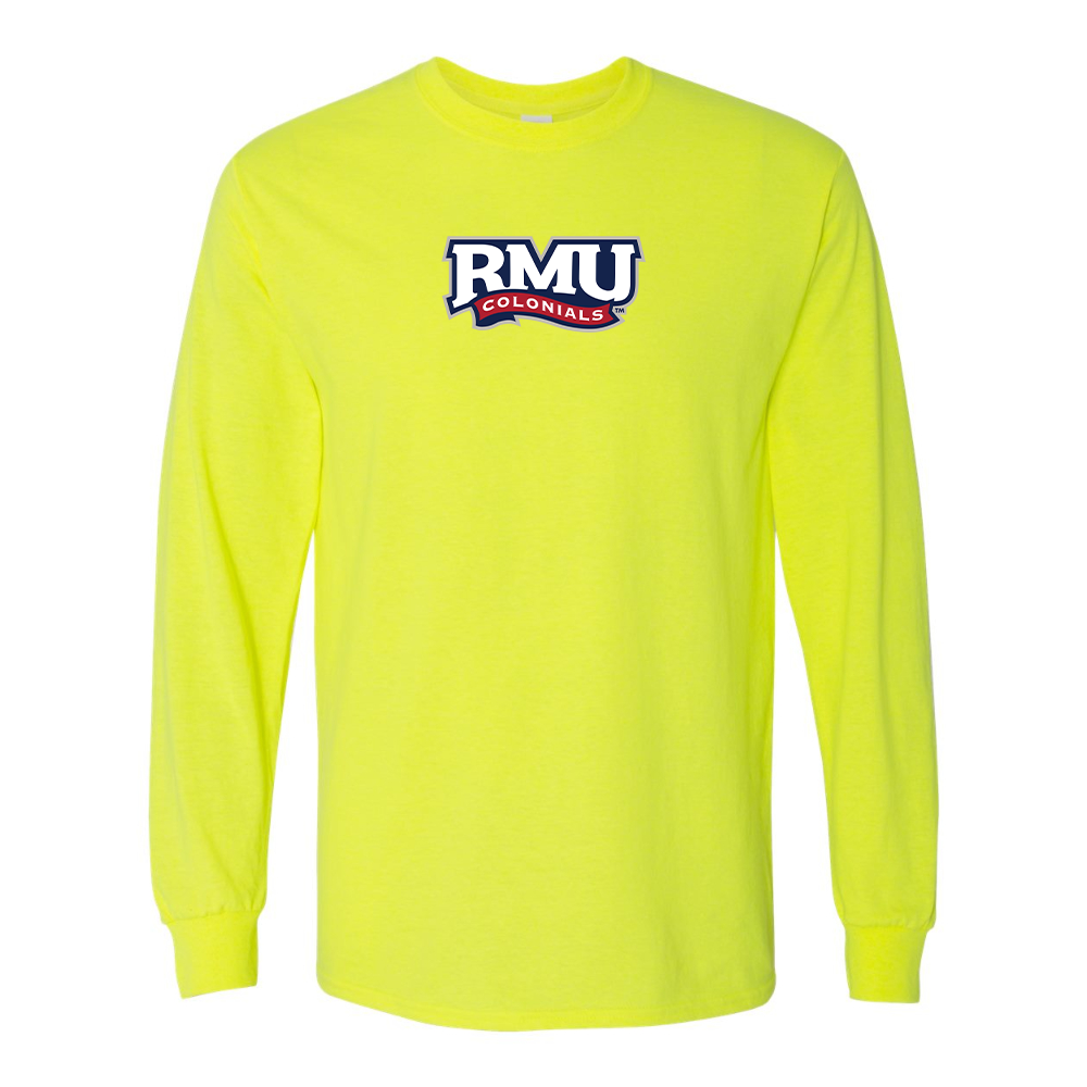 Men's Robert Morris Colonials Logo Gildan Heavy Cotton Long Sleeve T-Shirt