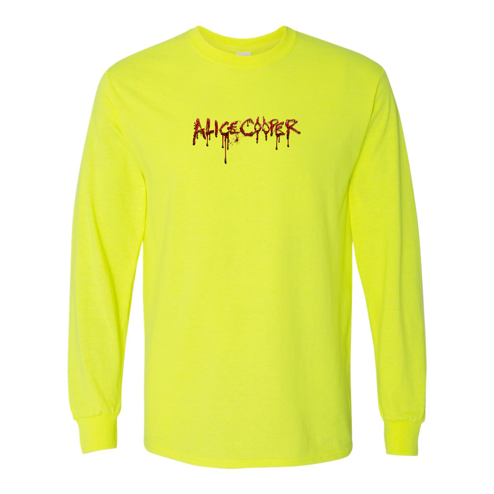 Men's Alice Cooper Logo Gildan Heavy Cotton Long Sleeve T-Shirt