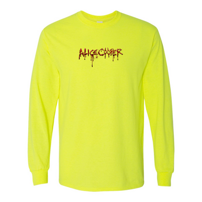Men's Alice Cooper Logo Gildan Heavy Cotton Long Sleeve T-Shirt