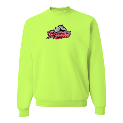 Men's Rider Broncs Logo  JERZEES NuBlend Crewneck Sweatshirt