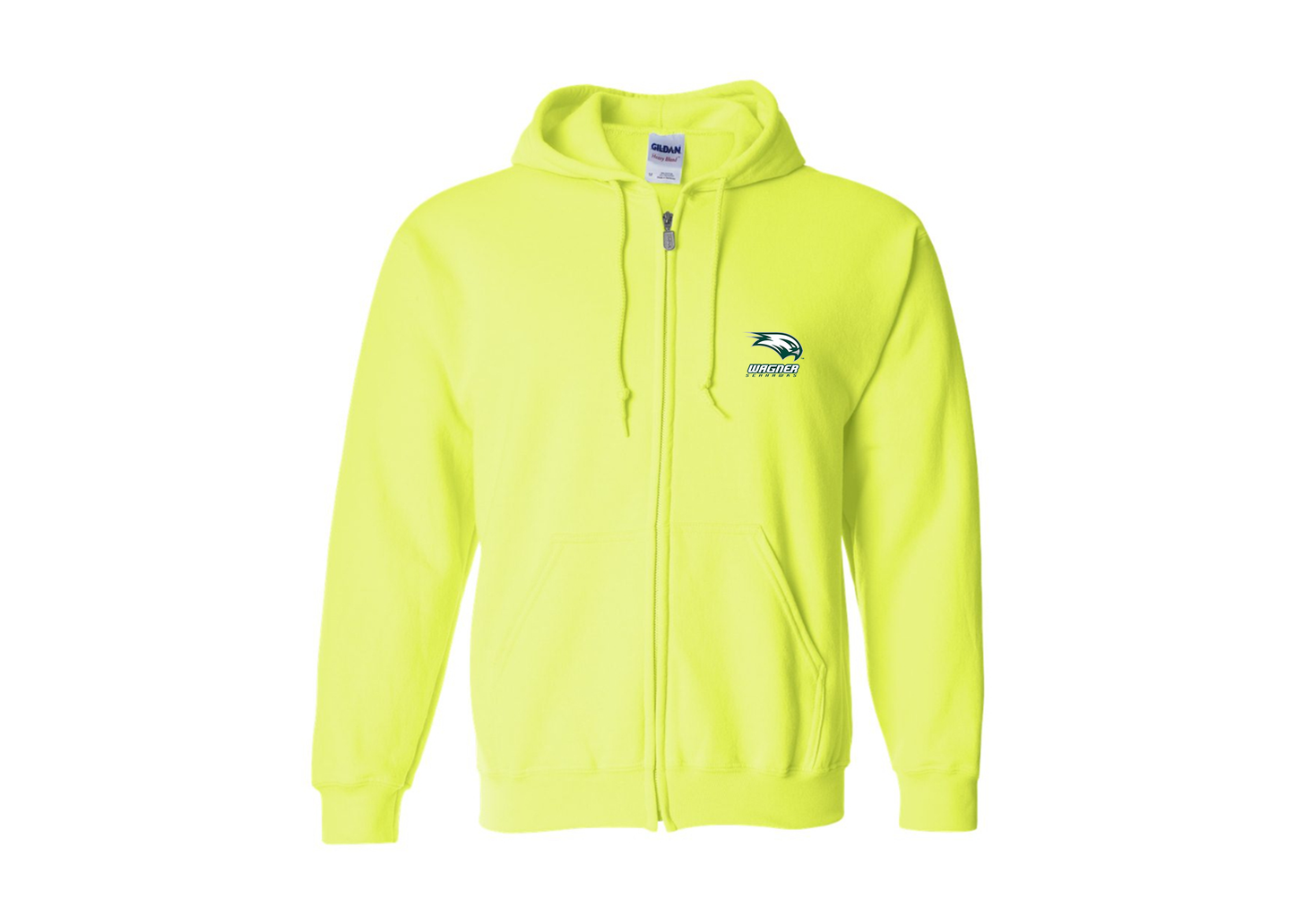 Men's Wagner Seahawks Gildan  Heavy Blend Full Zip Hooded Sweatshirt