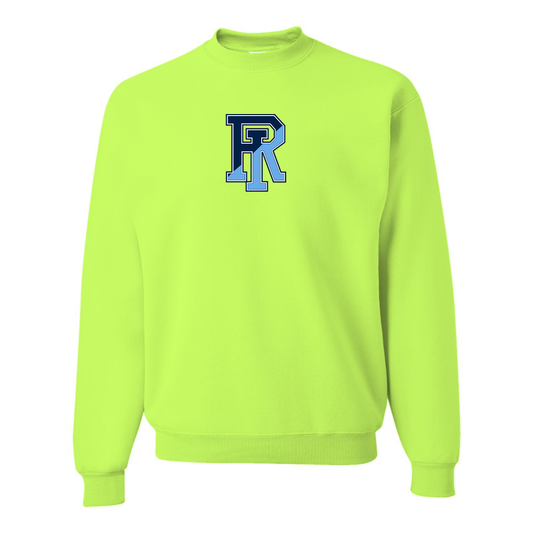 Men's Rhode Island Rams Logo JERZEES NuBlend Crewneck Sweatshirt
