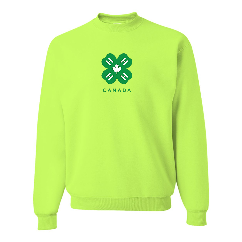 Men's 4H Canada Logo JERZEES NuBlend Crewneck Sweatshirt
