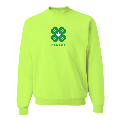 Men's 4H Canada Logo JERZEES NuBlend Crewneck Sweatshirt