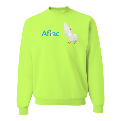 Men's Aflac Logo and Duck JERZEES NuBlend Crewneck Sweatshirt