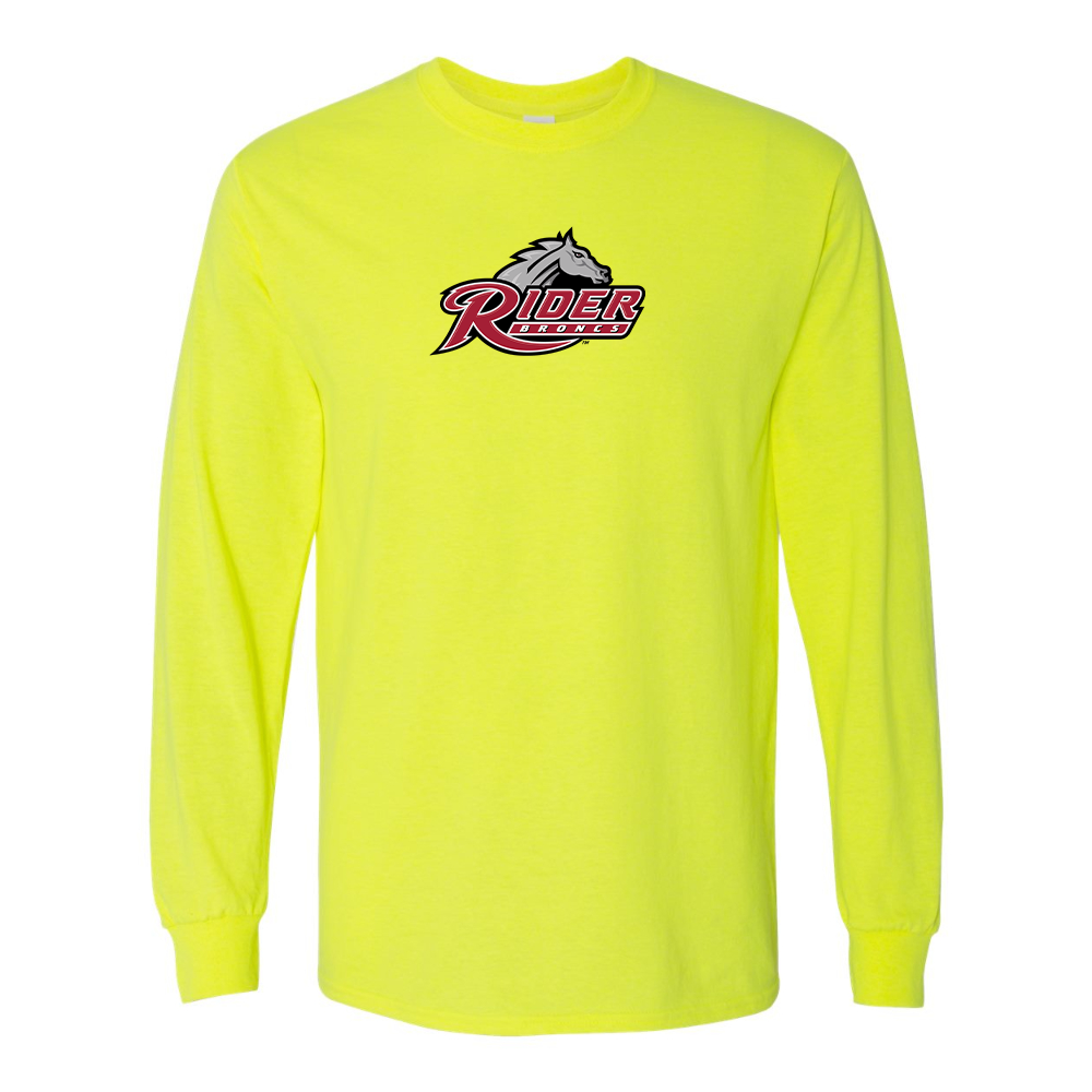 Men's Rider Broncs Logo Gildan Heavy Cotton Long Sleeve T-Shirt