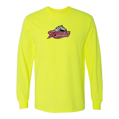 Men's Rider Broncs Logo Gildan Heavy Cotton Long Sleeve T-Shirt