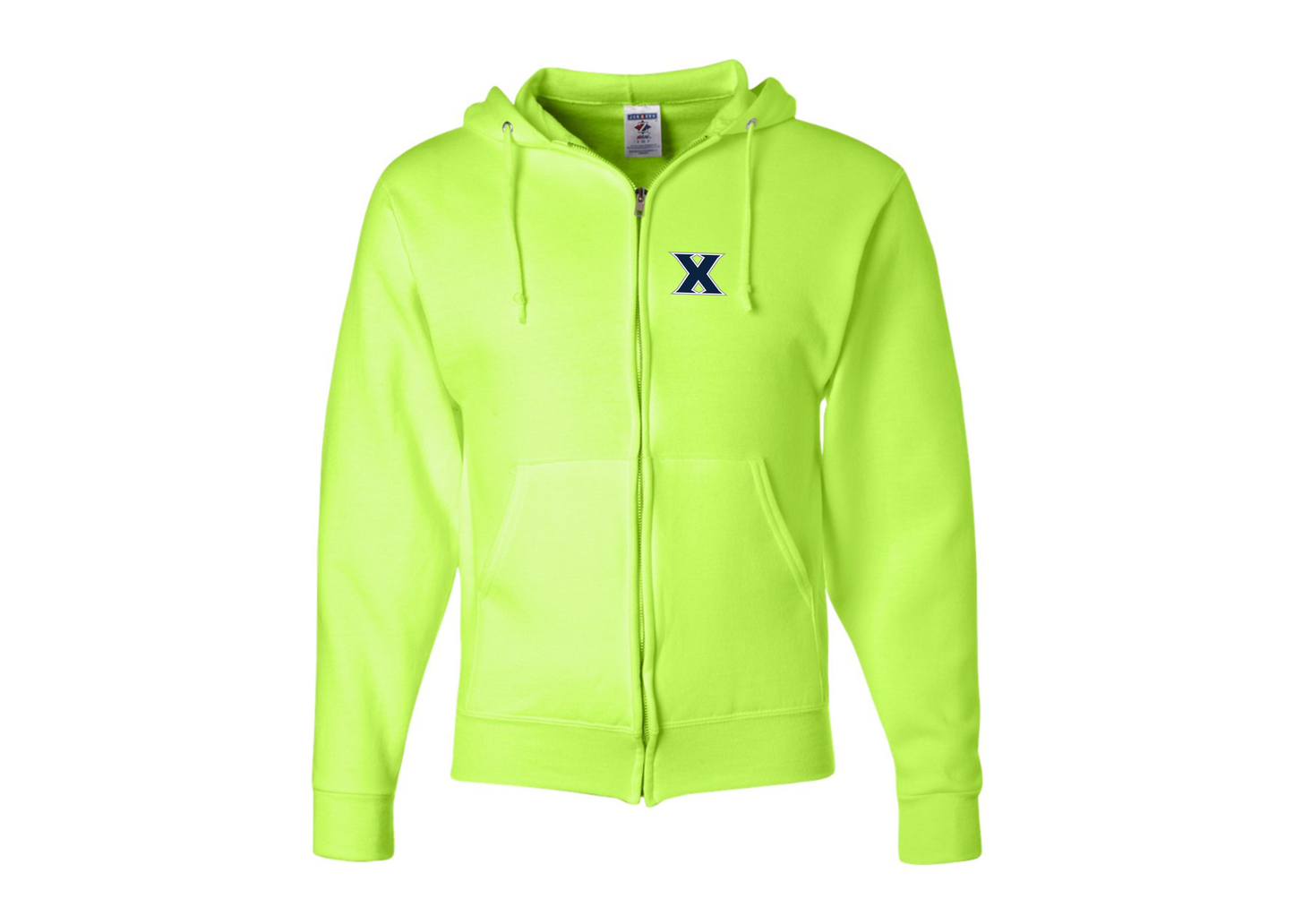 Men's Xavier Musketeers JERZEES NuBlend Full-Zip Hooded Sweatshirt