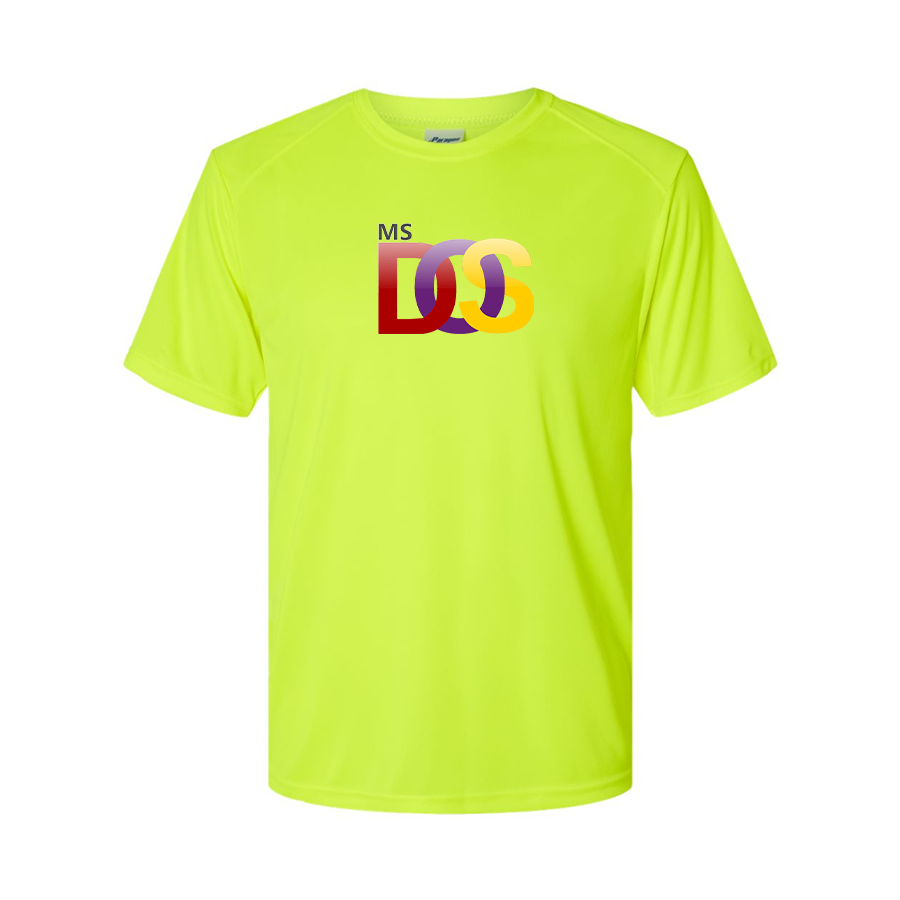 Men's MS DOS Logo Polyester T-Shirt