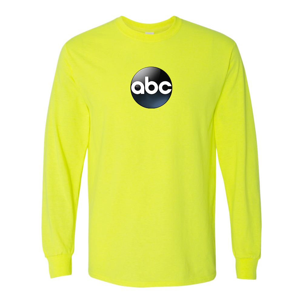 Men's Abc Logo Gildan Heavy Cotton Long Sleeve T-Shirt