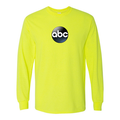 Men's Abc Logo Gildan Heavy Cotton Long Sleeve T-Shirt