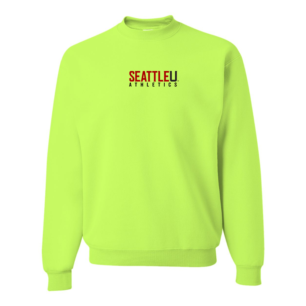 Men's Seattle Redhawks Logo JERZEES NuBlend Crewneck Sweatshirt