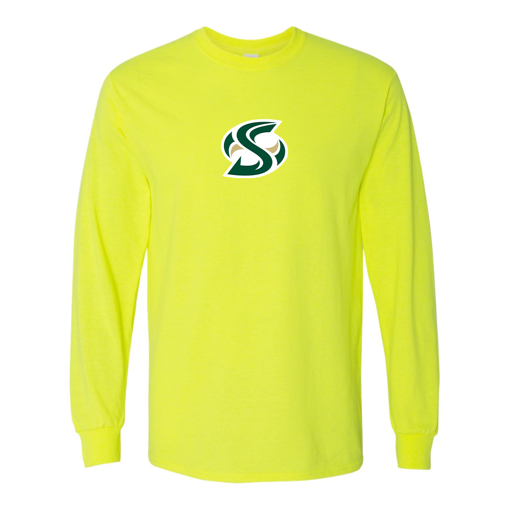 Men's Sacramento State Hornets Logo  Gildan Heavy Cotton Long Sleeve T-Shirt
