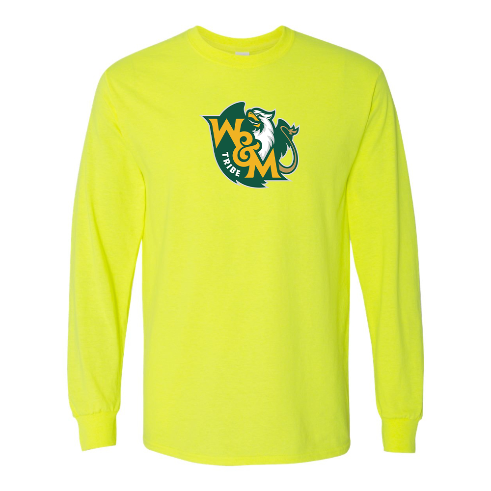 Men's William and Mary Tribe Gildan Heavy Cotton Long Sleeve T-Shirt