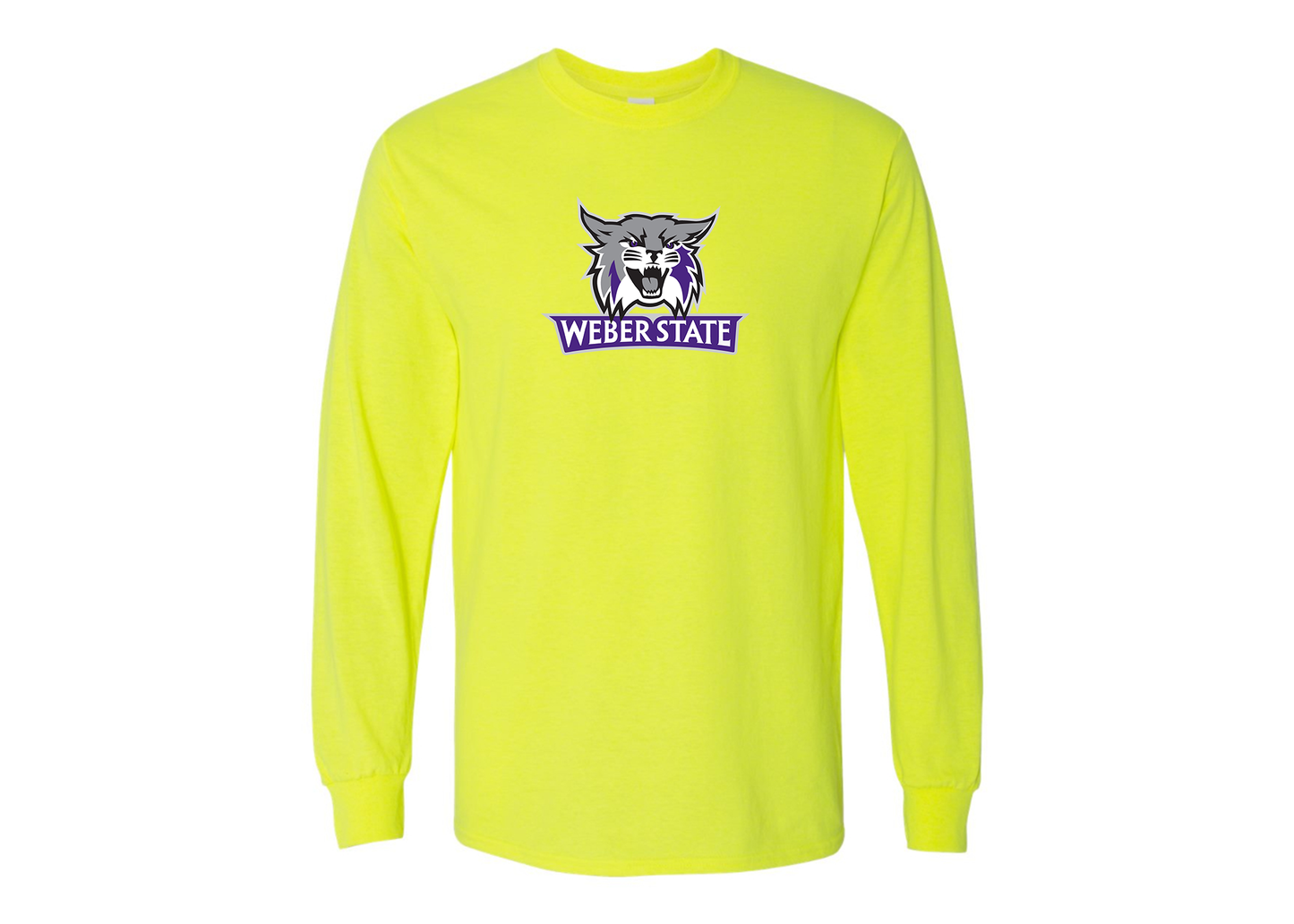 Men's Weber State Wildcats Gildan Heavy Cotton Long Sleeve T-Shirt