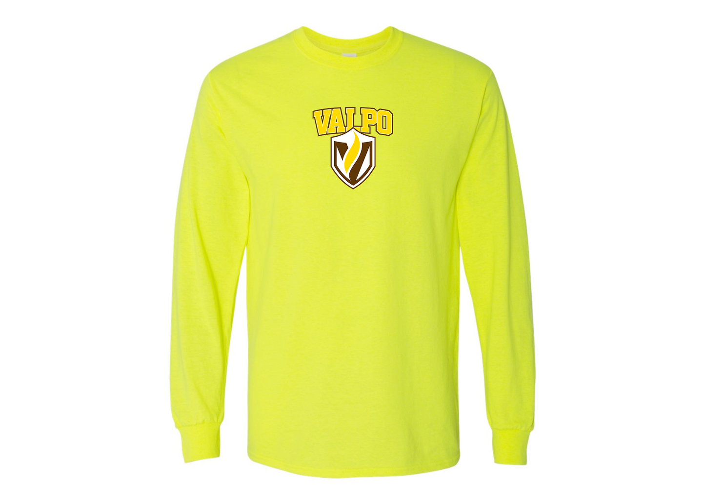 Men's Valparaiso Crusaders Gildan Heavy Cotton Long Sleeve T-Shirt