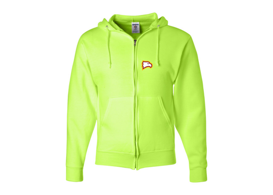 Men's Winthrop Eagles JERZEES NuBlend Full-Zip Hooded Sweatshirt