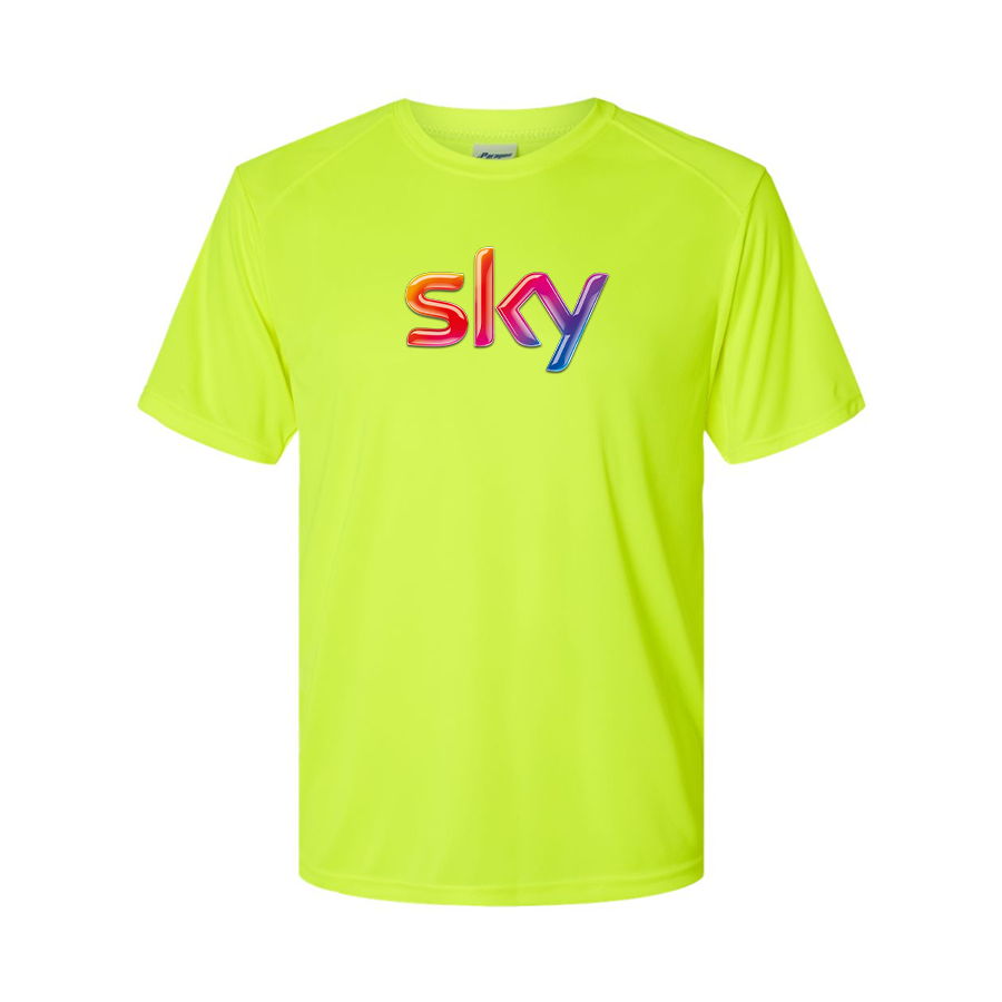 Men's Sky Logo Polyester T-Shirt