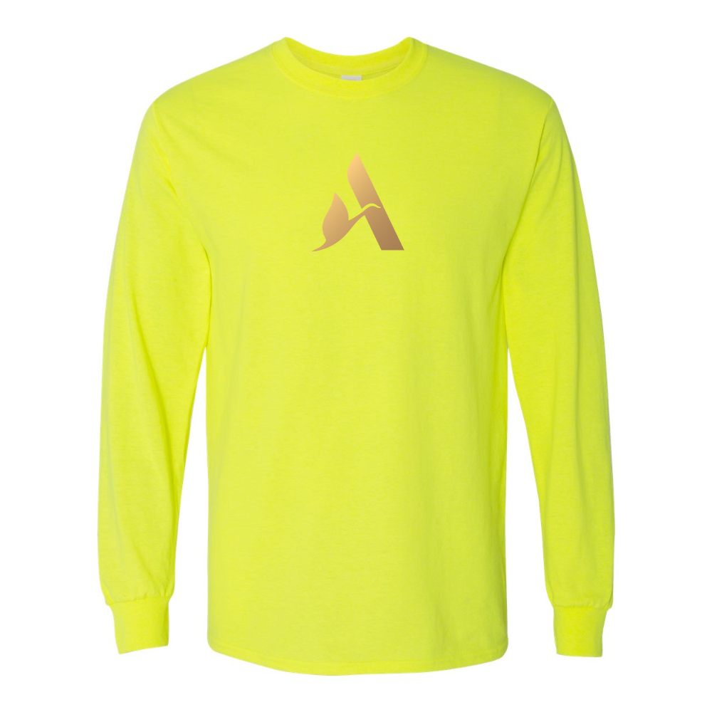 Men's Accor Golden Logo Gildan Heavy Cotton Long Sleeve T-Shirt