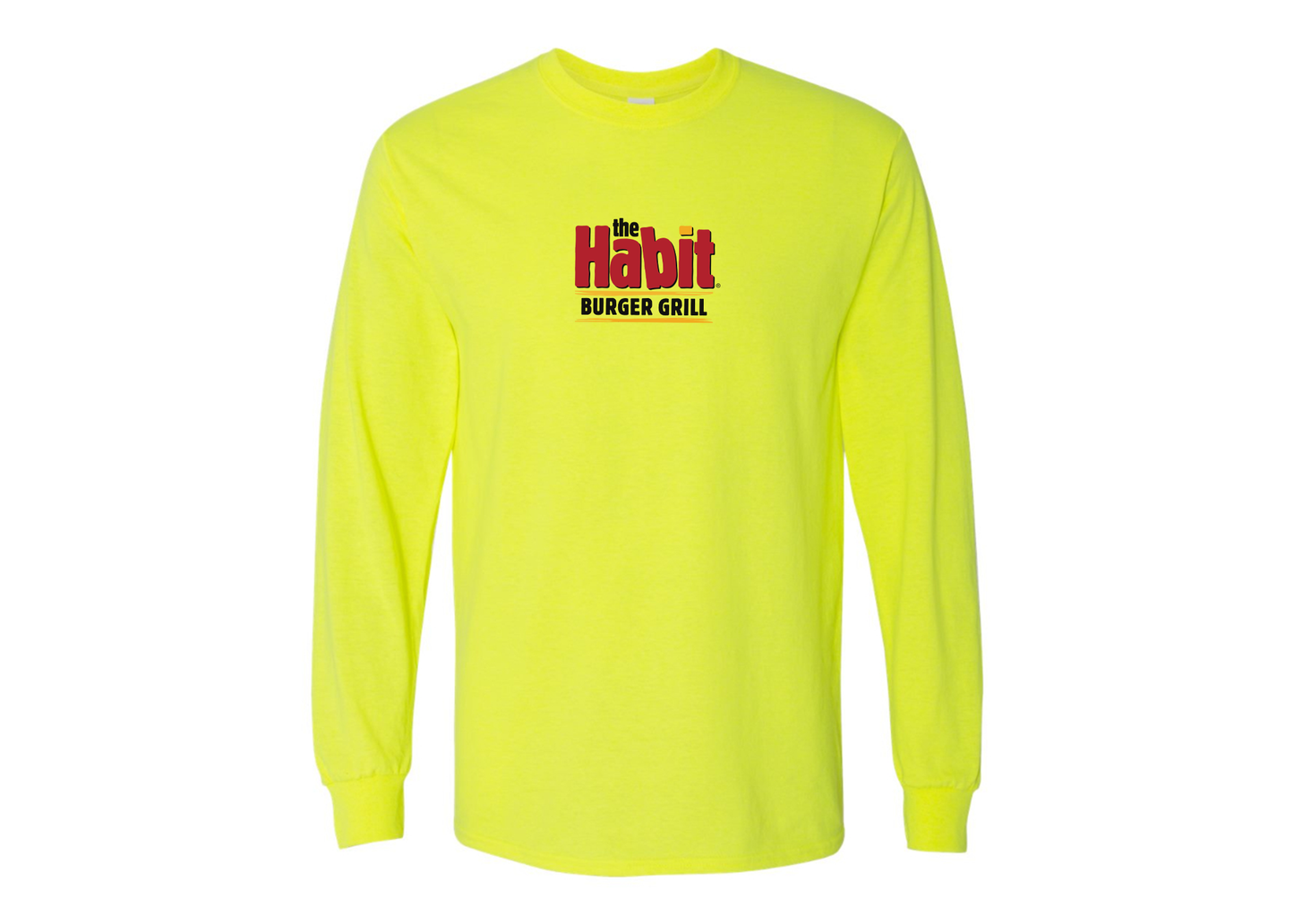 Men's The Habit Burger Grill Gildan Heavy Cotton Long Sleeve T-Shirt