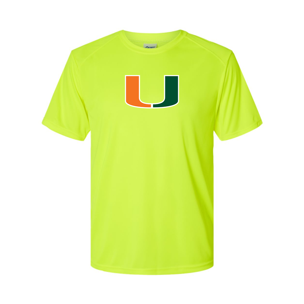 Men's Miami Hurricanes Logo Polyester T-Shirt