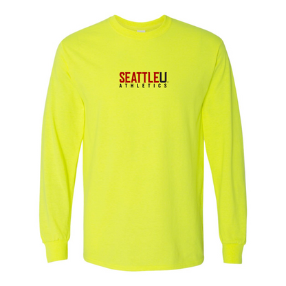 Men's Seattle Redhawks Logo Gildan Heavy Cotton Long Sleeve T-Shirt