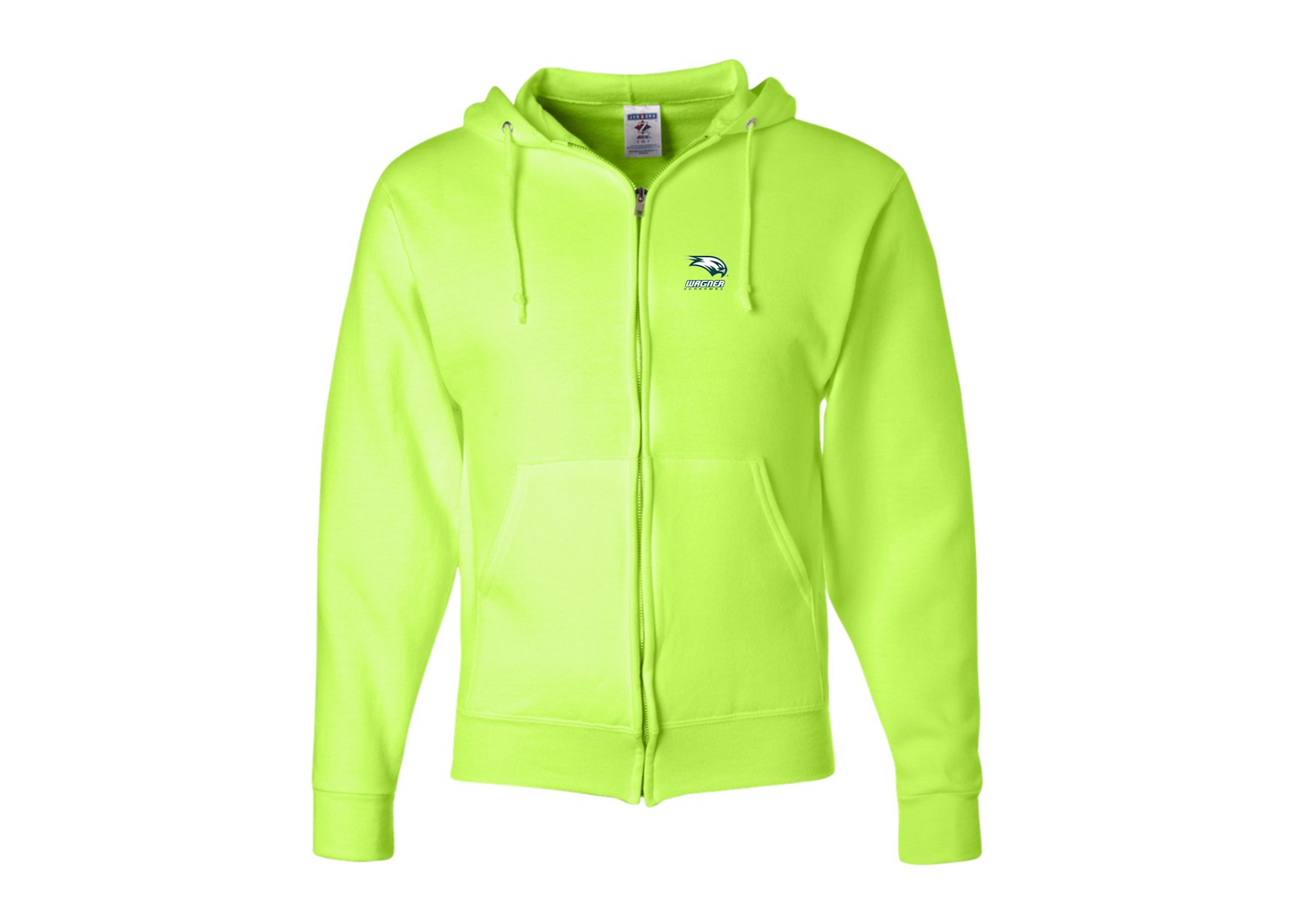 Men's Wagner Seahawks JERZEES NuBlend Full-Zip Hooded Sweatshirt