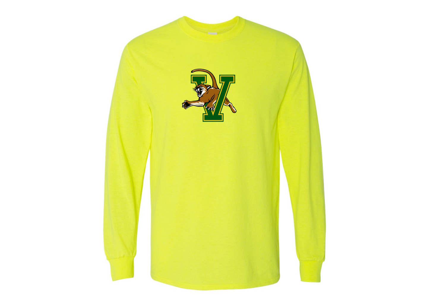 Men's Vermont Catamounts Gildan Heavy Cotton Long Sleeve T-Shirt