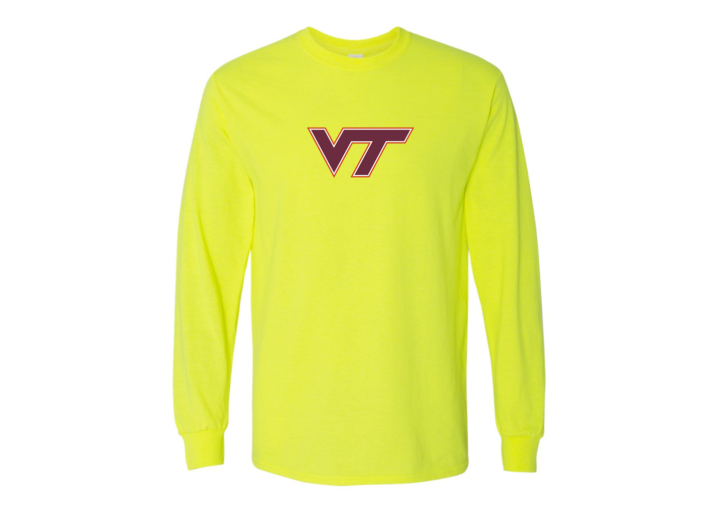Men's Virginia Tech Hokies Gildan Heavy Cotton Long Sleeve T-Shirt