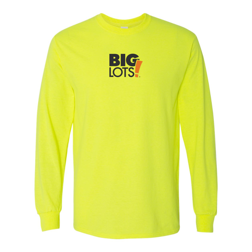 Men's Big Lots Logo Gildan Heavy Cotton Long Sleeve T-Shirt