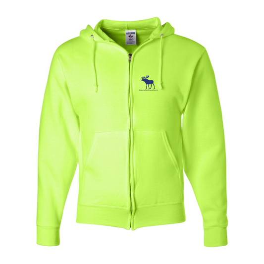 Men's Abercrombie & Fitch Moose Logo JERZEES NuBlend Full-Zip Hooded Sweatshirt