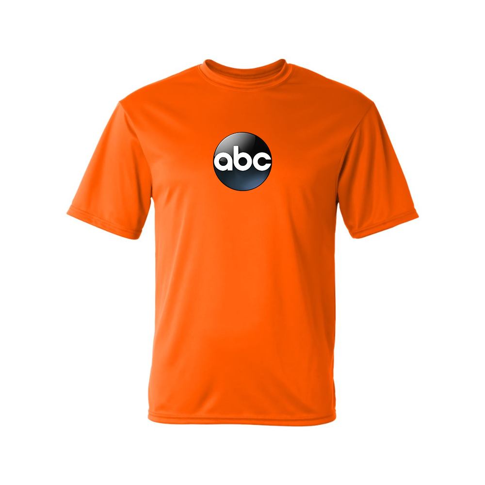 Men's Abc Logo Polyester T-Shirt