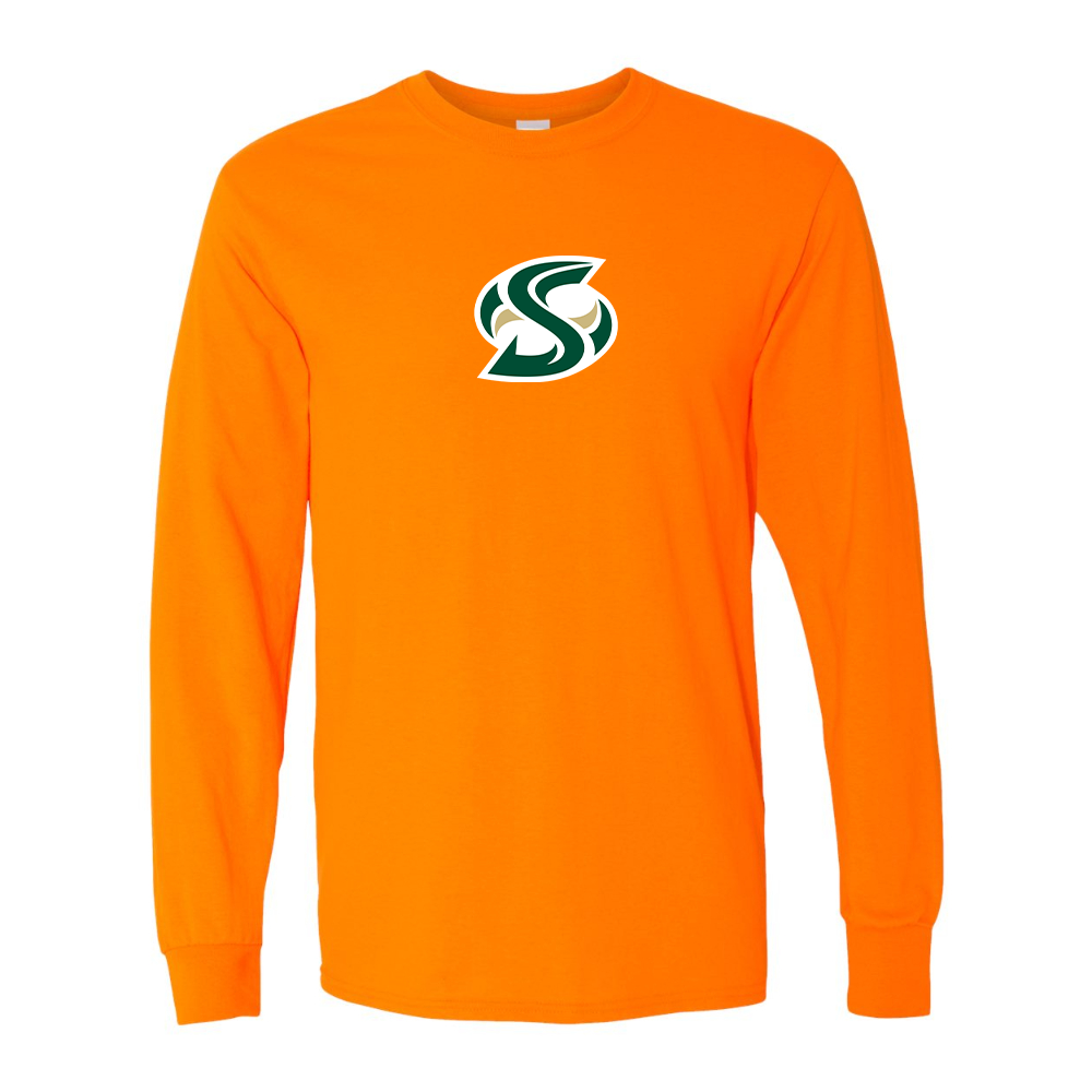 Men's Sacramento State Hornets Logo  Gildan Heavy Cotton Long Sleeve T-Shirt