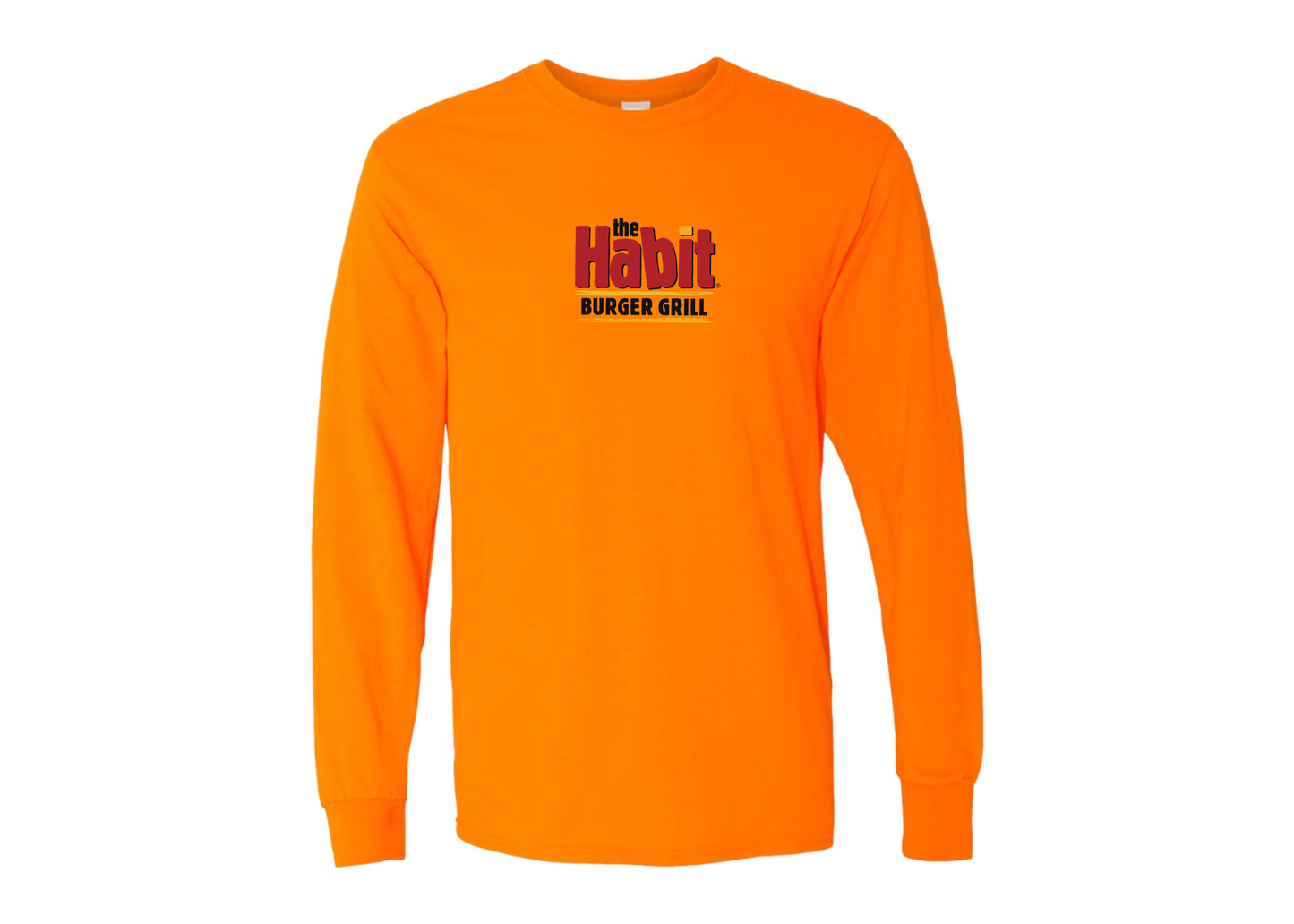 Men's The Habit Burger Grill Gildan Heavy Cotton Long Sleeve T-Shirt