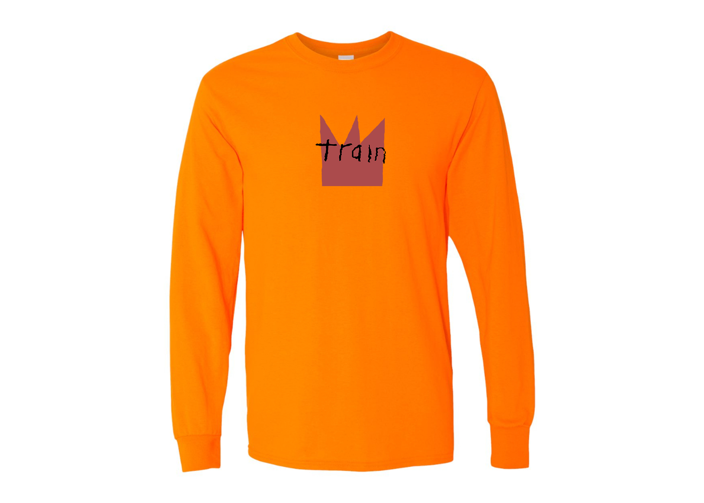 Men's Train Gildan Heavy Cotton Long Sleeve T-Shirt
