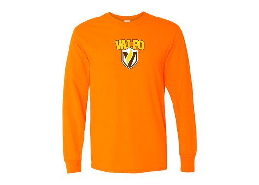 Men's Valparaiso Crusaders Gildan Heavy Cotton Long Sleeve T-Shirt