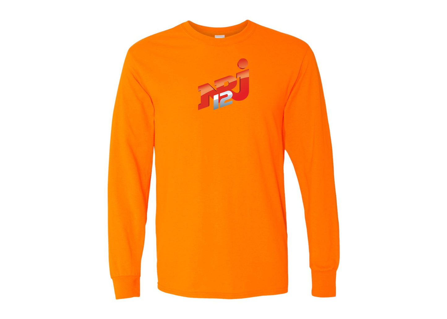 Men's NRJ 12 Logo Gildan Heavy Cotton Long Sleeve T-Shirt